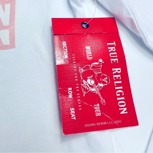 True Religion Girl's Logo Long Sleeve Tee Top 5 NWT - Picture 5 of 6